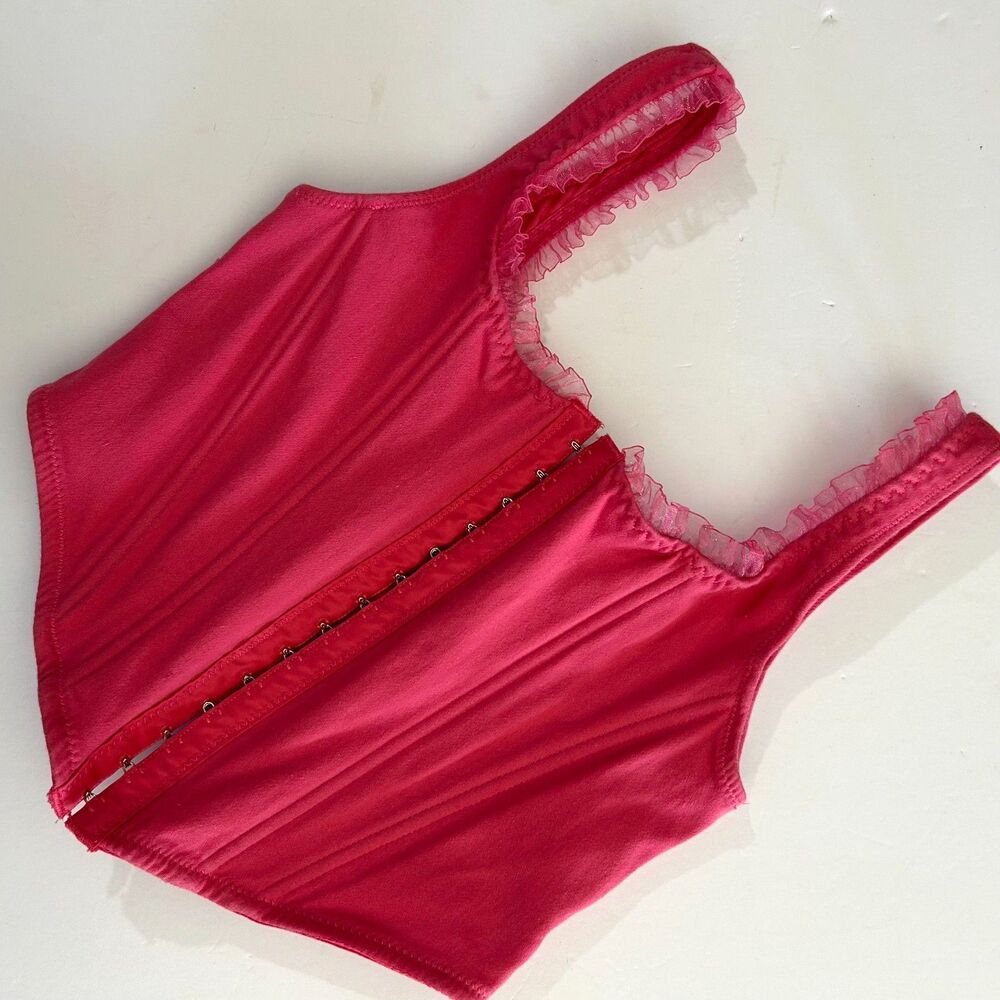 Altar'd State Clara Corset in Magenta Pink, XS, Barbie Pink
